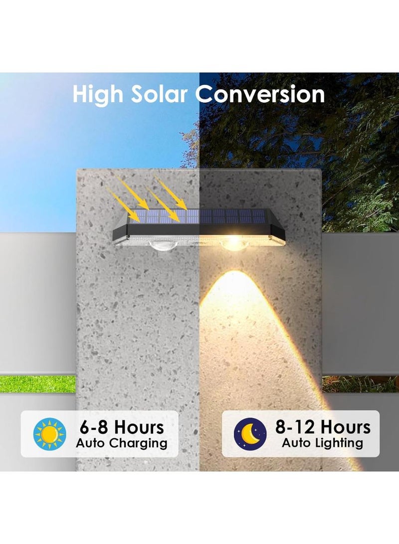 Hayat Comfort 2 Pack Solar Fence Lights, Solar Powered ABS Outdoor Lights, Warm White Neutral White Cool White 3 Lighting Modes Solar Garden Lights for Outdoor Fence Patio Yard Stair Railings Pool and Wall, Home Garden Lighting - Image 5